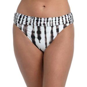 La Blanca Women's Size 6 Twisted Bamboo Shirred Hipster Bikini Bottoms V110AFA